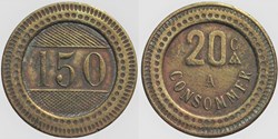 Jeton à consommer - 20 centimes