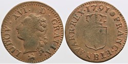R-01 - Louis XVI - Liard - 1791, Rouen
