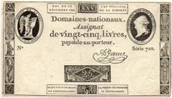 Assignat - 25 livres - 16 décembre 1791