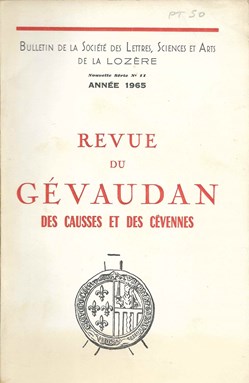 1965 - Bulletin de la Société des Lettres de la Lozère