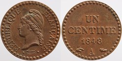 F-101 - Seconde République - 1 centime Dupré - 1848 Paris