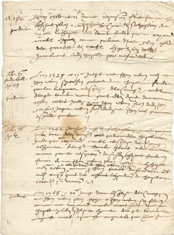 1416, 1428, 1442 et 1448 - Copie, concerne la chapelle de la trinité de l'église de la Canourgue