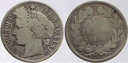 F-264 - Troisième République - Cérès - 2 f. - 1870 A