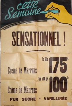 Affiche publicitaire, années 50