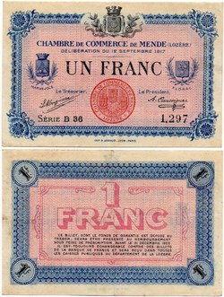1 franc C.C.M. - Série B36