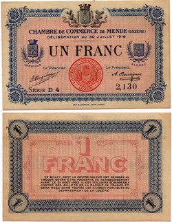 1 franc C.C.M. - Série D4