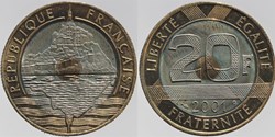 F-403 - Mont St-Michel - 20 fr. - 2001
