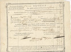 1794 - Extrait du registre mortuaire de Lunel