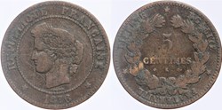 F-118 - Troisième République - Cérès - 5 c. - 1876 K
