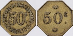 Algérie - Tocqueville - 50 centimes