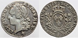 Dy 1713 - Louis XVI - 1/20 d'écu - 1779, Paris
