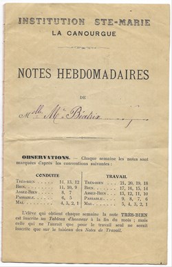 Bulletin de notes