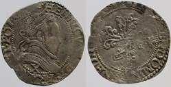 Dy 1131 - Henri III - Demi franc - 1597, Amiens