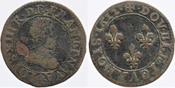 Dy 1360 - Louis XIII - Double tournois - 1612 Paris