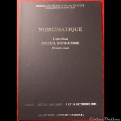 2001 2002 - Vente collection M. Bonhomme