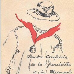 1974 - Menu Confrérie de la Pouteille