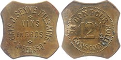 42 - St-Etienne - Café J. Seyve Fils Ainé - 12 1/2 centimes