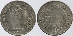 F-288 - Directoire - 5 francs - AN 8/6 Bordeaux