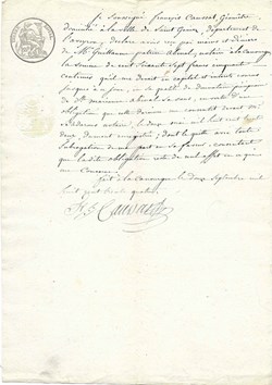 1834 - Paiement d'une obligation
