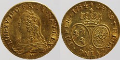 Dy 1640 - Louis XV - Ecu d'or - 1734, Aix