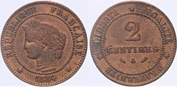 F-109 - Troisième République - Cérès - 2 c. - 1884 A