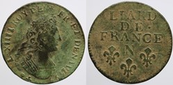 Dy 1589 - Louis XIV - Liard - 1695, Montpellier