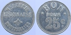 34 - Montpellier - Mercerie - 25 centimes