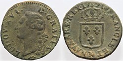 R-03 - Louis XVI - Sol - 1791, Montpellier