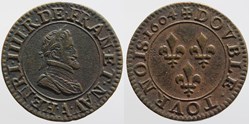 Dy 1273 - Henri IV - Double tournois - 1604, Paris