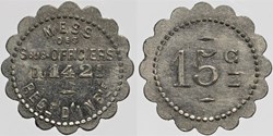 48 et 34 - 142e d'infanterie - 15 centimes