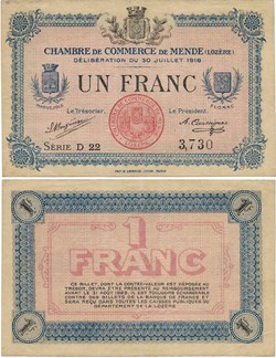 1 franc C.C.M. - Série D22