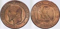 F-134 - Second Empire - 10 centimes - 1864 K