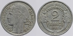 F-269 - Morlon - 2 frs. - 1941 coin bouché