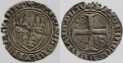 Dy 0378a - Charles VI - Demi guénar - Montpellier