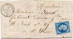 1859 - Cachet type 15 plus P.C. 602