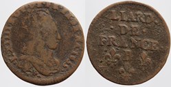 Dy 1588 - Louis XIV - Liard - 1655, Pont de l'Arche