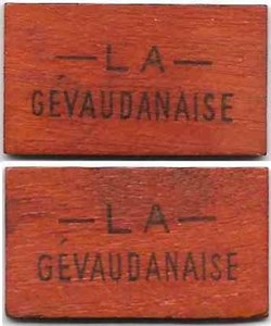48 - La Gévaudanaise, jeton jeux de cartes