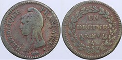F-129 - Directoire - Décime - AN 7 Paris