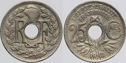 F-171 - Lindauer - 25 c. - 1917 fautée
