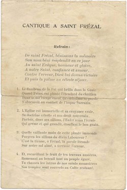 Chant, à St Frézal