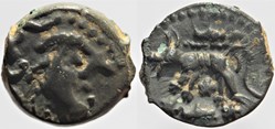 Carnutes - Bronze au loup