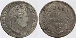 F-182 - Louis Philippe I - 1/2 franc - 1840 K