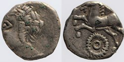 Arvernes - Drachme à l'anneau perlé