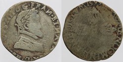Dy 1212a - Henri IV - Demi franc - 1599, Lyon