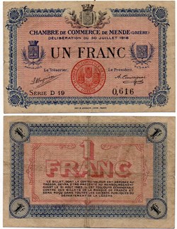 1 franc C.C.M. - Série D19