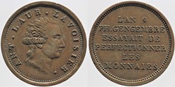 1801 - Consulat - Essai au module de 2 francs - AN 9