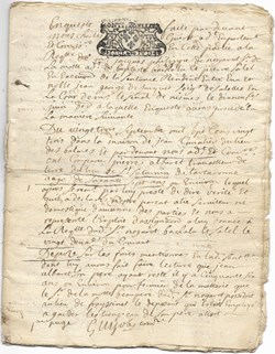 1723 - Enquête De Nogaret contre De Jurquet,