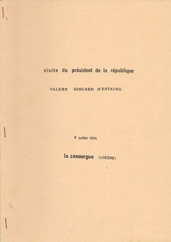1974 - Visite du Président de la République