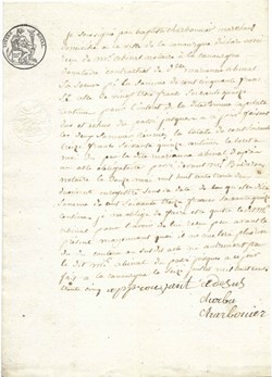 1835 - Reçu