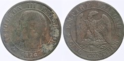 F-116 - Second Empire - 5 centimes - 1856 B